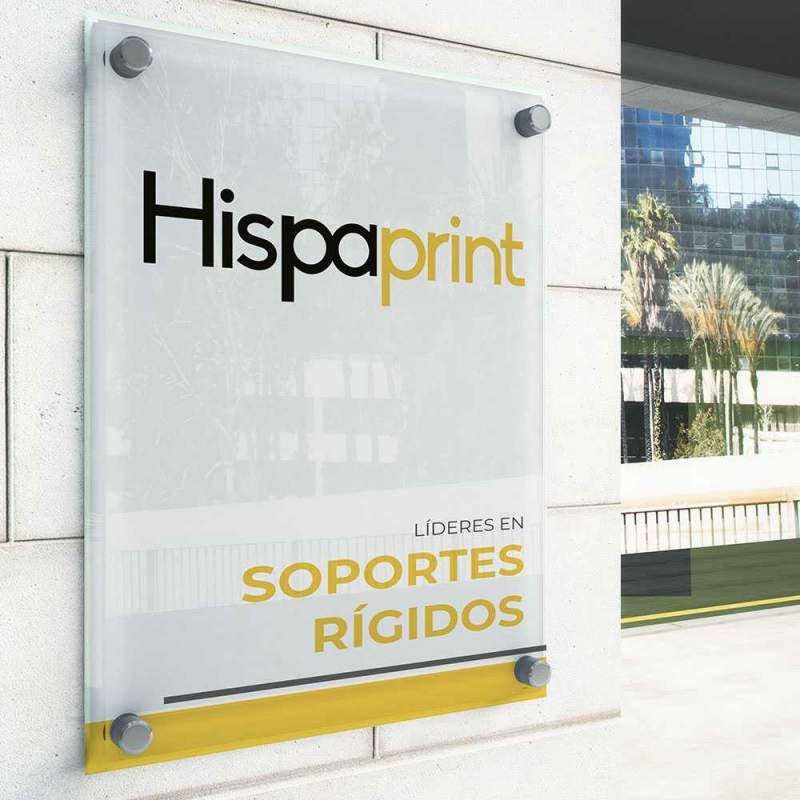 placa metacrilato impresa