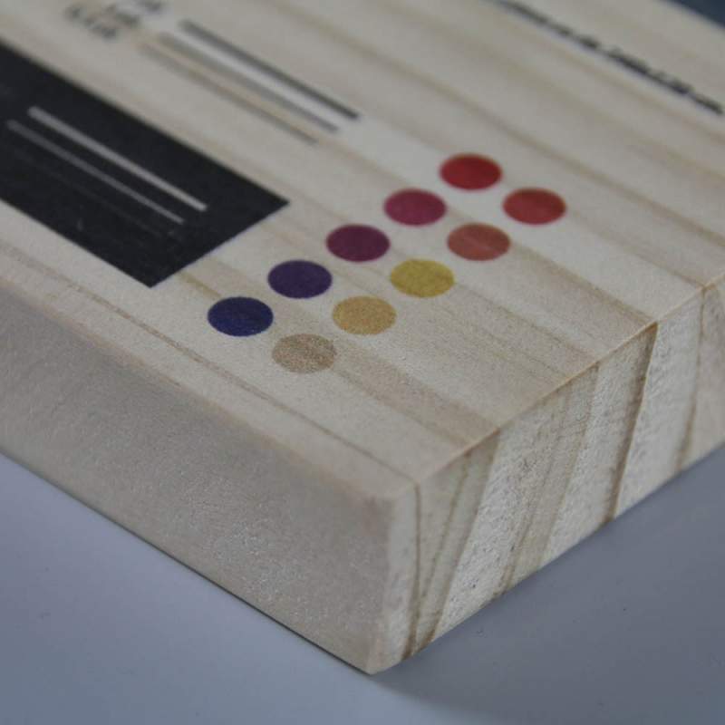 Impresión digital sobre madera natural de pino