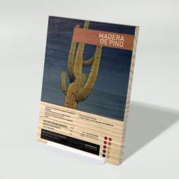 Impresión digital en madera de pino