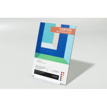 impresión en cartón microcanal estucado