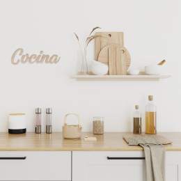 Letras corpóreas en madera de pino