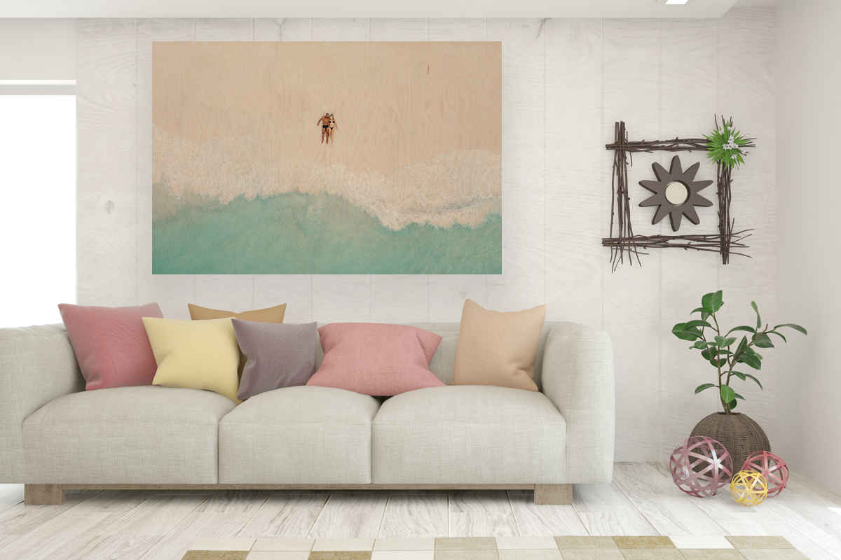 foto impresa en madera