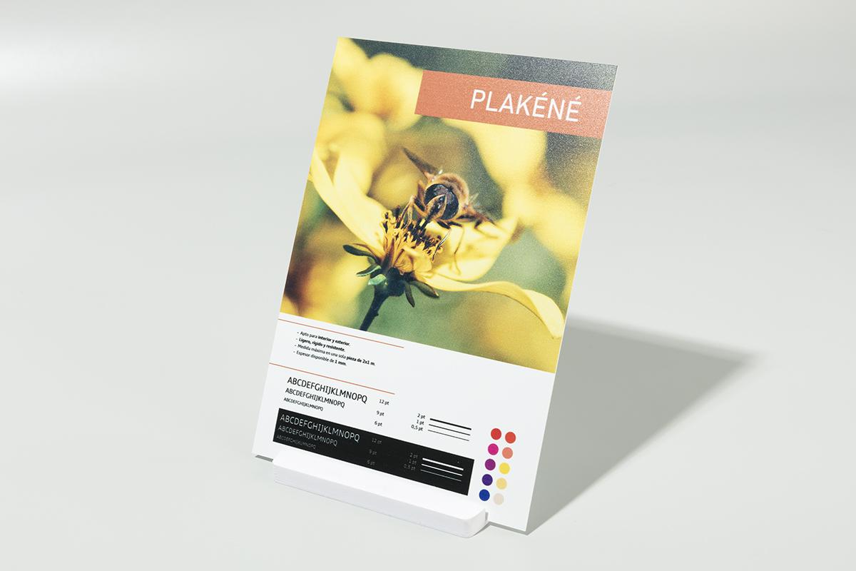 Foto impresa en plakene o glasspack.