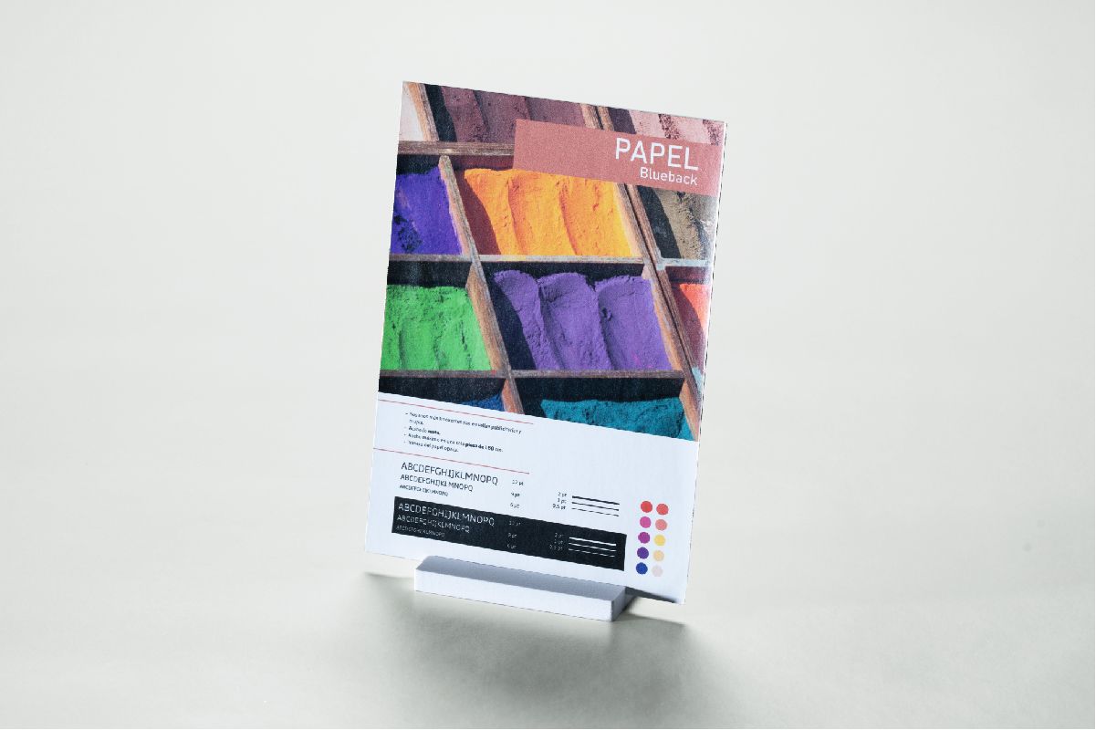 papel trasera opaca impreso