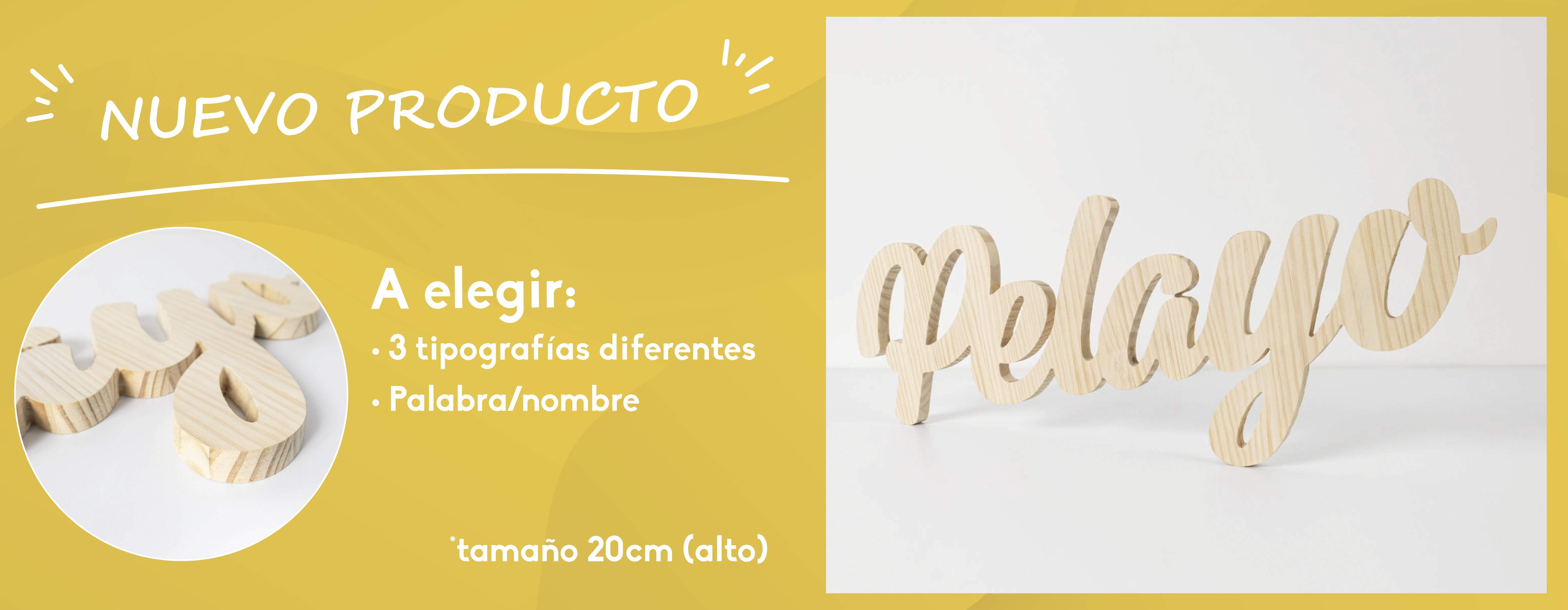 ¡Nuevo producto! Letras corpóreas